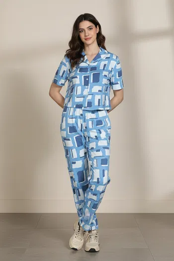 Buy Zivame 2 Mile Fashion Knit Cotton Loungewear Set - Dutch Canal